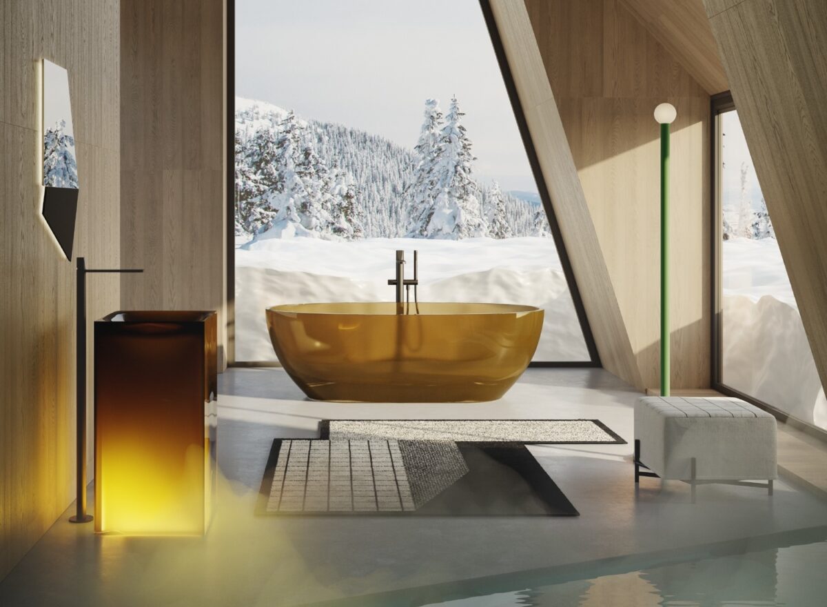 Antoniolupi Reflex Cristalplant Bathtub LIFESTYLE 03