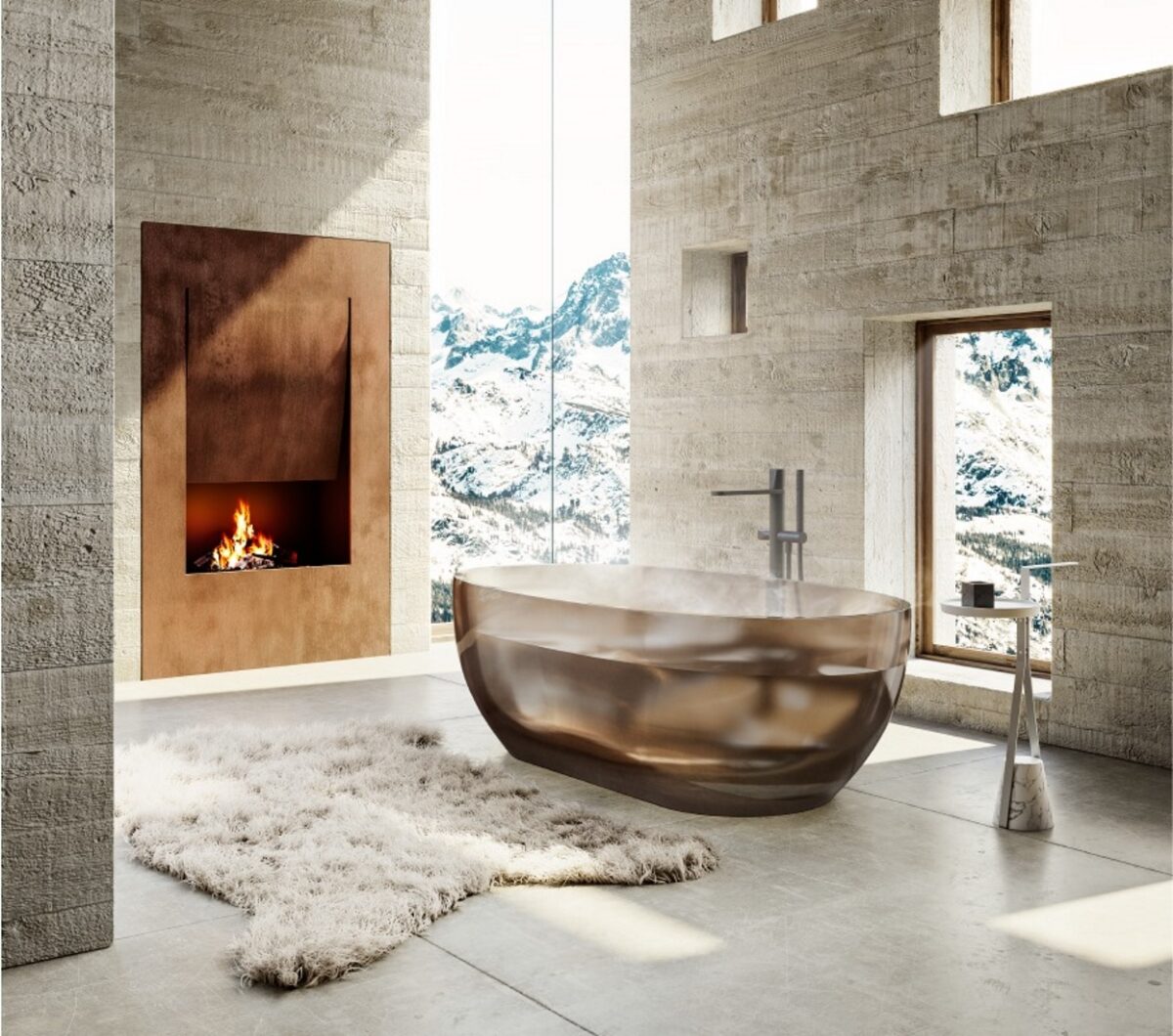 Antoniolupi Reflex Cristalplant Bathtub LIFESTYLE 04