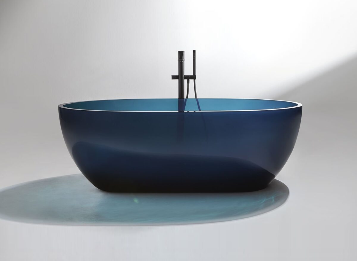Antoniolupi Reflex Cristalplant Bathtub STILL LIFE Ceruleo 01