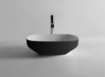 Antonio Lupi Ago 3 Basin External Embossed Lacquered STILL LIFE Nero