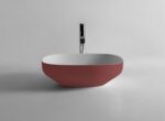 Antonio Lupi Ago 3 Basin External Embossed Lacquered STILL LIFE Terracotta