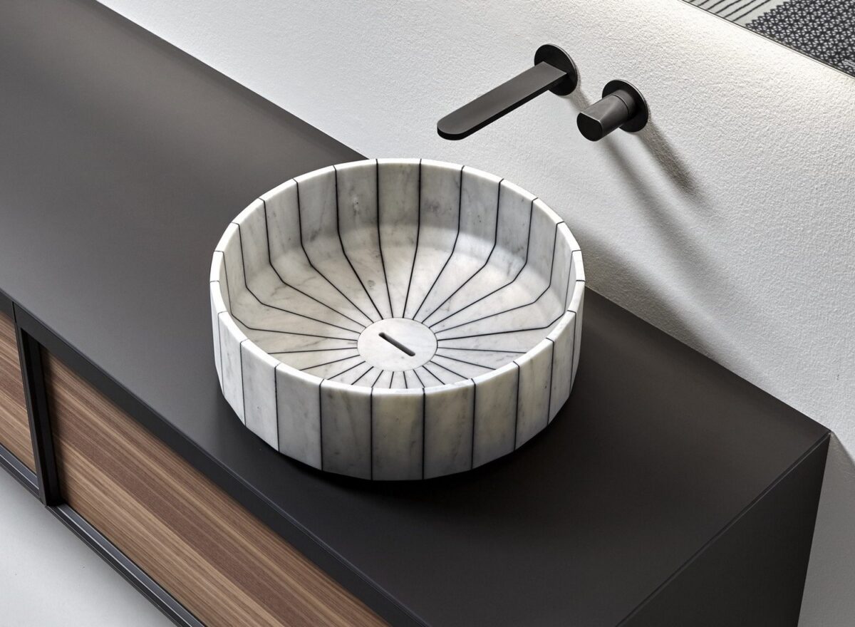 Antonio Lupi Fonte Round Basin White LIFESTYLE 01