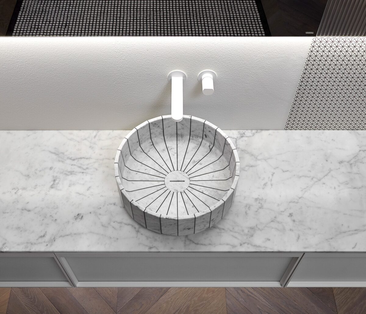 Antonio Lupi Fonte Round Basin White LIFESTYLE 04