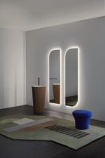 Antonio Lupi Plisse Metal Dust Freestanding Basin LIFESTYLE 02