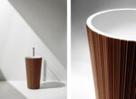 Antonio Lupi Plisse Metal Dust Freestanding Basin STILL LIFE COPPER