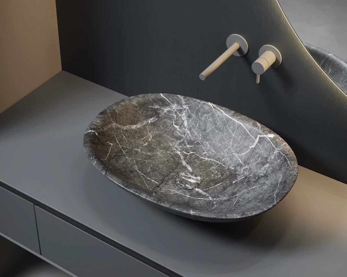 Antoniolupi Servo Stone Oval Countertop Basin LIFESTYLE 03