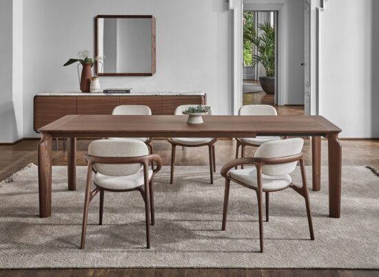 Porada Amphora Extendable Wood Dining Table LIFESTYLE 01
