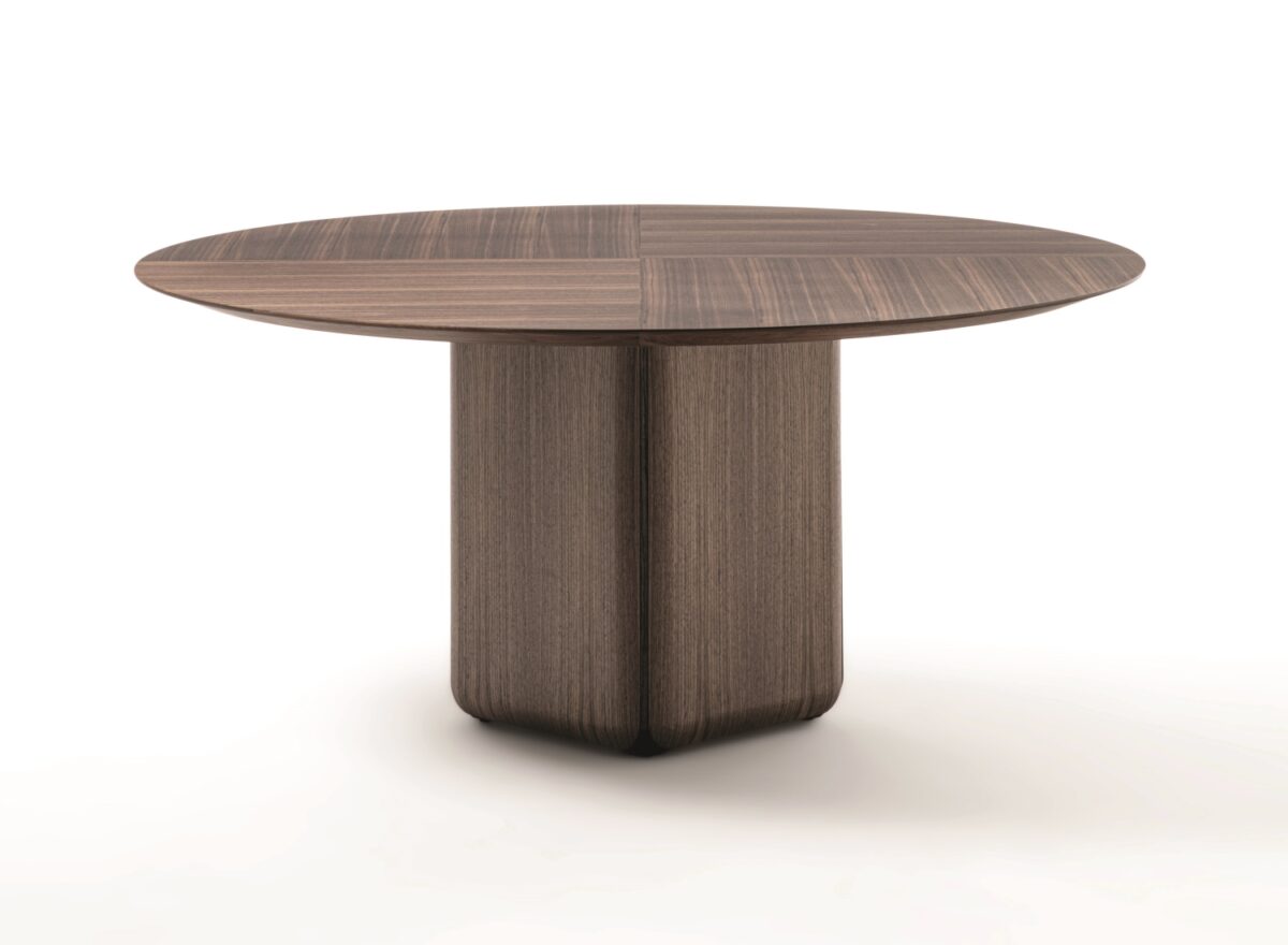 Porada Bay Round Wood Dining Table STILL LIFE 01