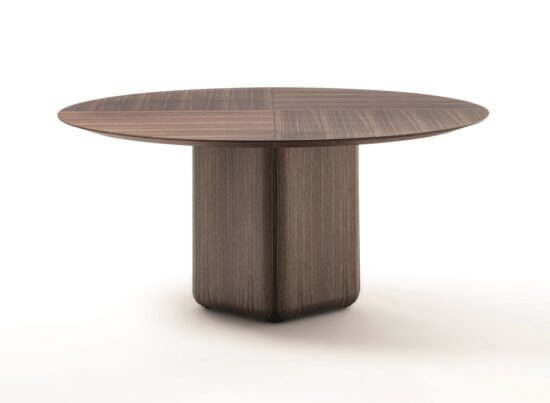 Porada Bay Round Wood Dining Table STILL LIFE 01
