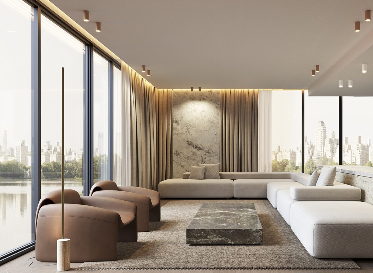 Panzeri Hilow Line Floor Lamp LIFESTYLE 01