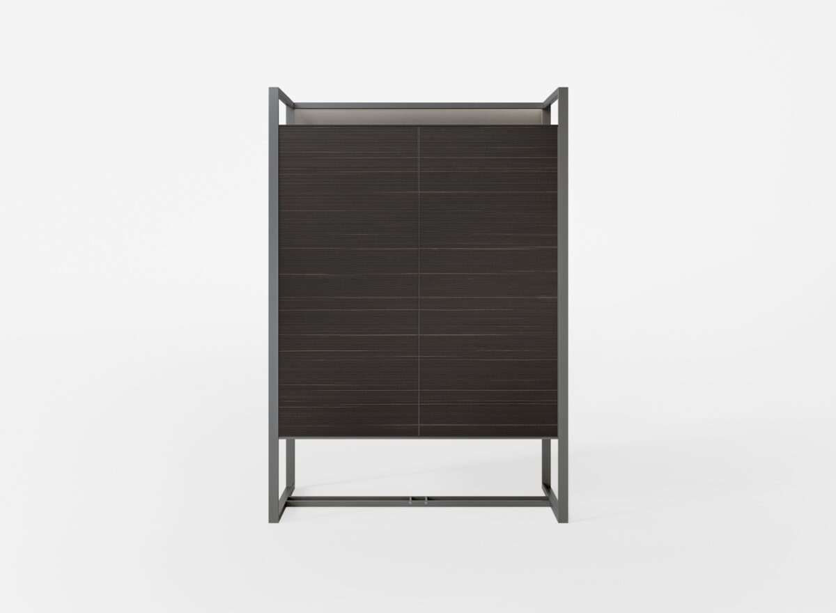 Rimadesio Rialto Bar Cabinet STILL LIFE ebony taiga 01