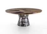 Riva1920 Art Kauri Wood Round Dining Table STILL LIFE 01
