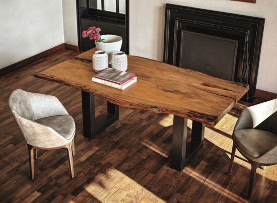Riva1920 Auckland Kauri Wood Table LIFESTYLE 01