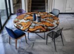 Riva1920 Earth Round Kauri Wood Dining Table LIFESTYLE 01