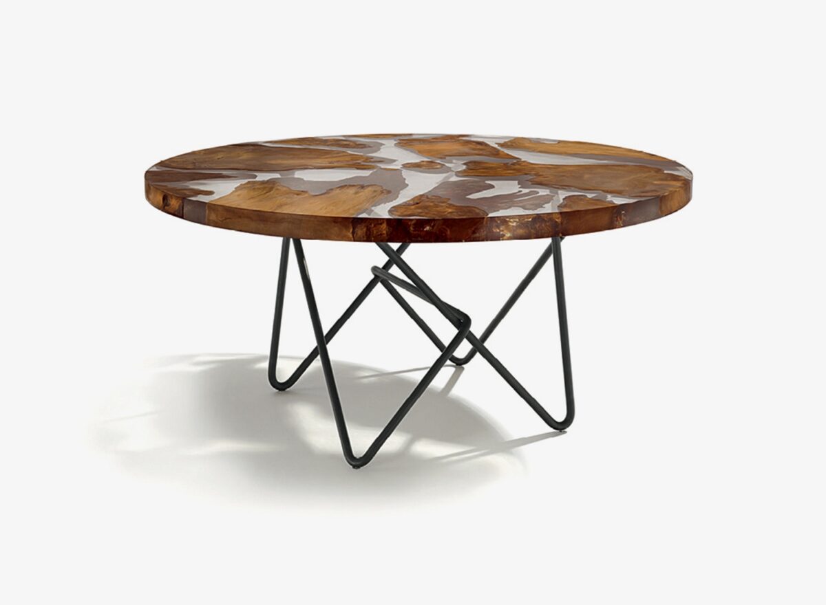 Riva1920 Earth Round Kauri Wood Dining Table STILL LIFE 01