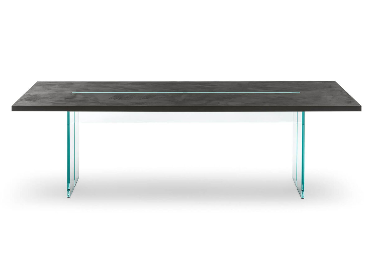 Fiam Italia LLT Dining Table STILL LIFE Absolute Black 01