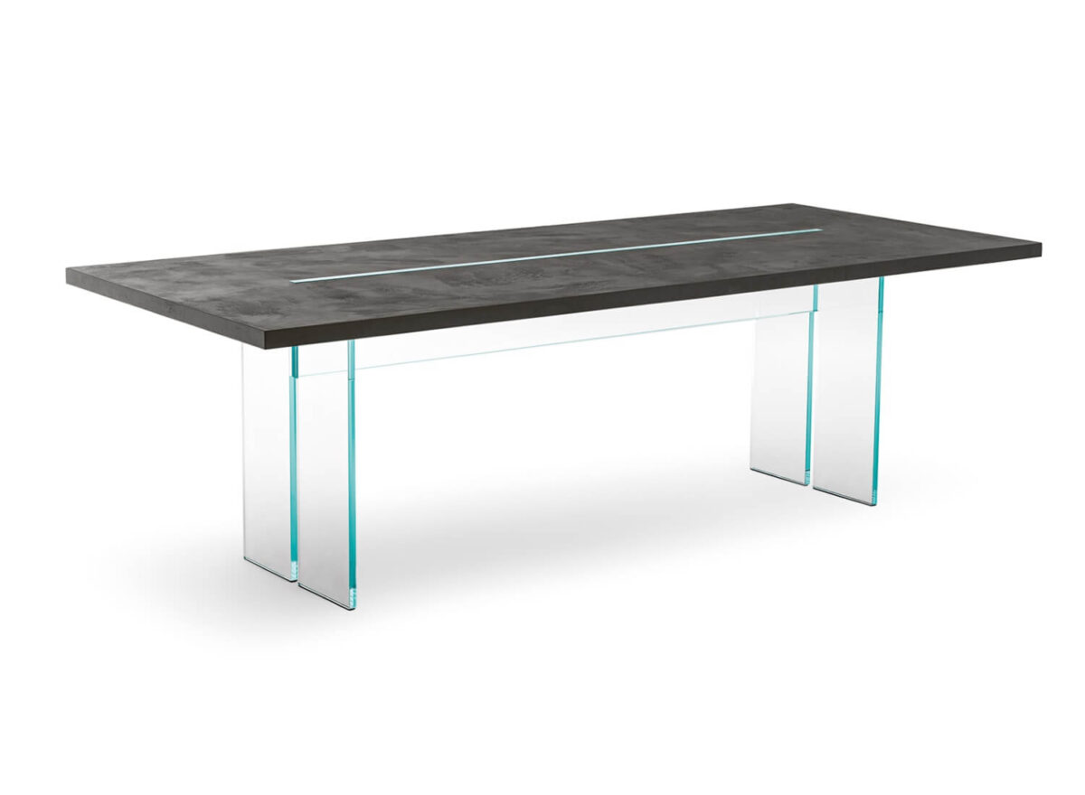 Fiam Italia LLT Dining Table STILL LIFE Absolute Black 02