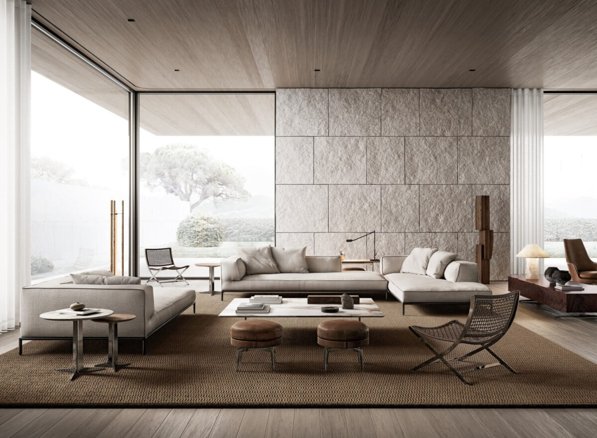 Flexform Perry Up Modular Sofa LIFESTYLE 01