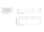 Flexform Cestone Three Seater Sofa DRAWING