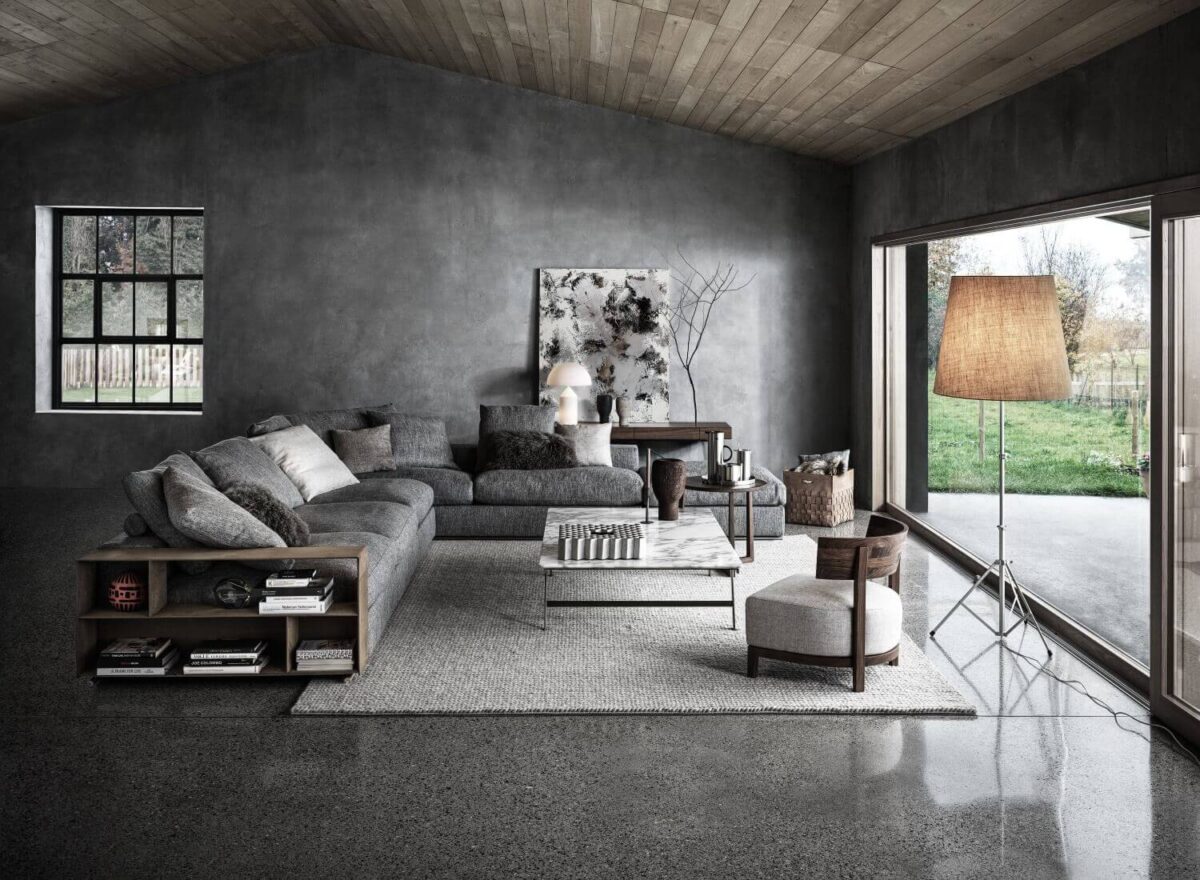 Flexform Groundpiece Sofa LIFESTYLE 001