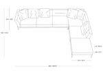 Flexform Adda L Shaped Sofa DRAWING 01