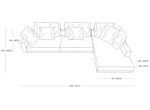 Flexform Campiello L Shaped Sofa DRAWING