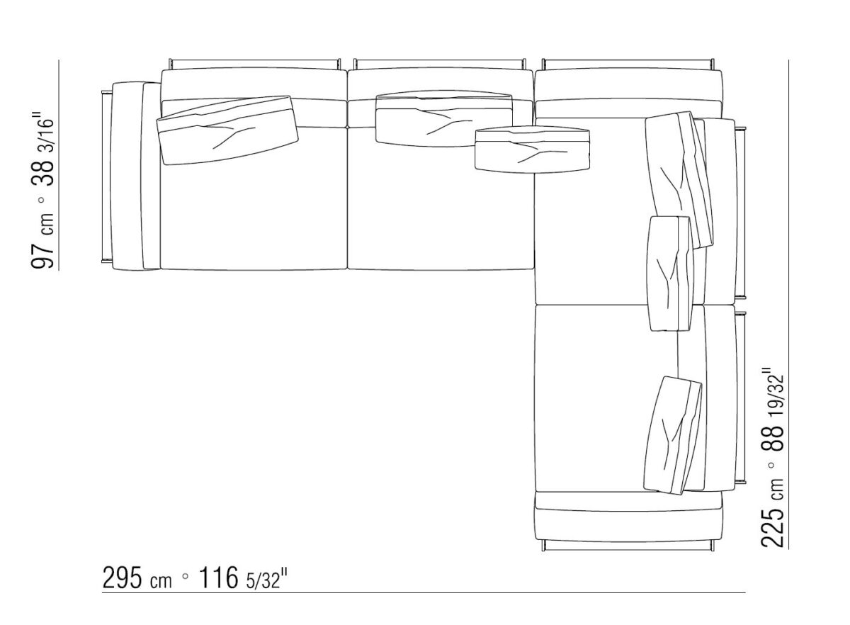 Flexform Cestone Sofa XA