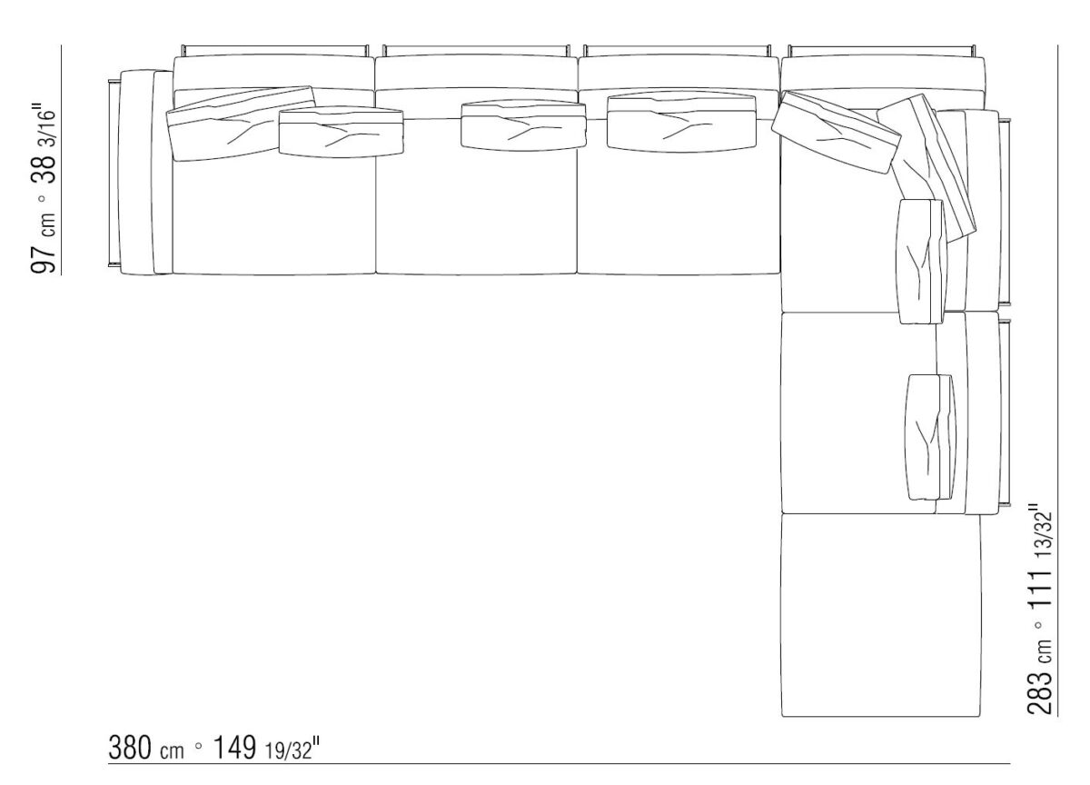 Flexform Cestone Sofa XB