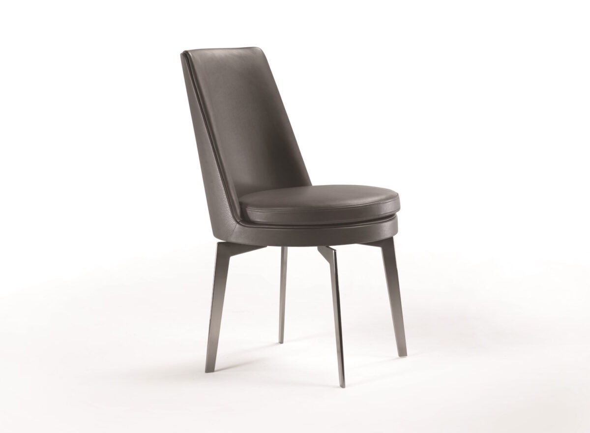 Flexform Feel Good High Back Dining Chair Metal Legs STILL LIFE 01