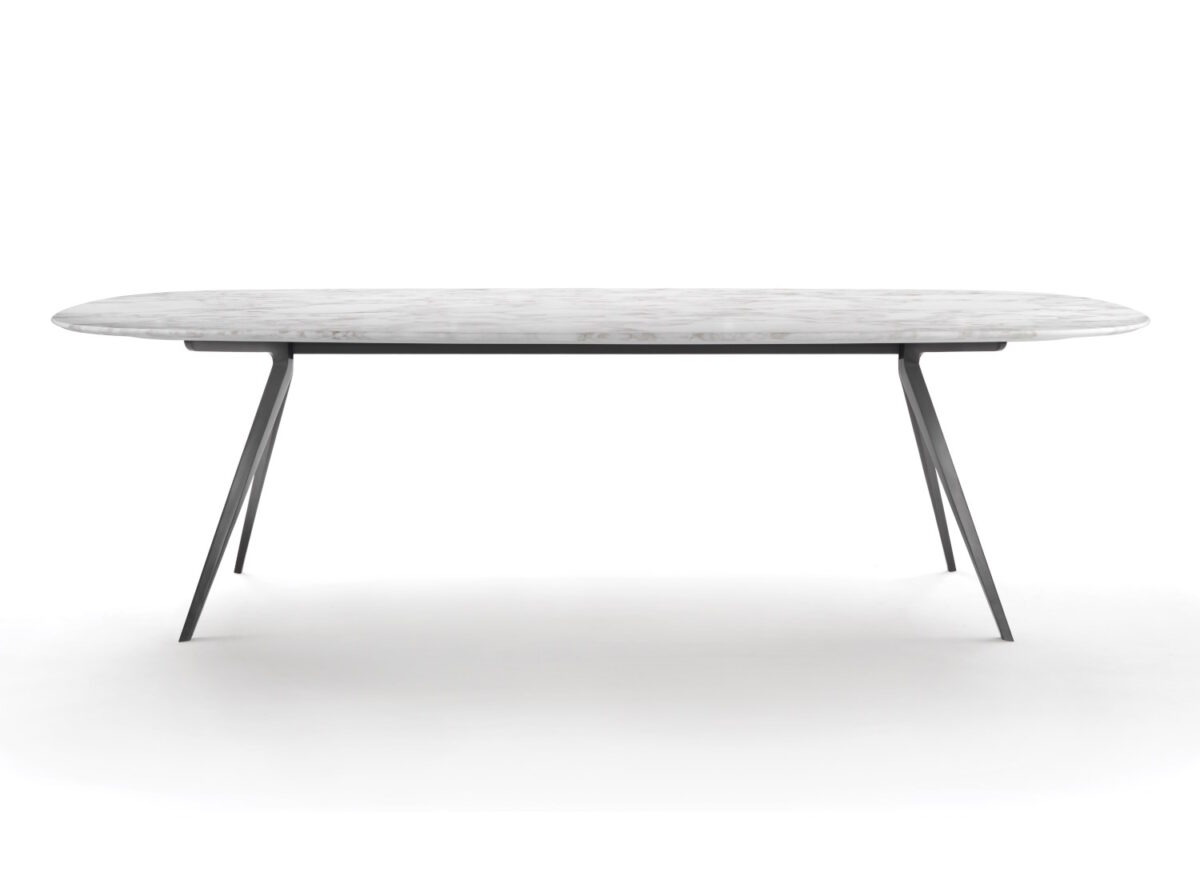 Flexform Zefiro Oval Marble Dining Table STILL LIFE 01