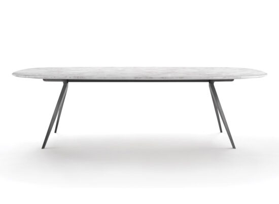 Flexform Zefiro Oval Marble Dining Table STILL LIFE 01
