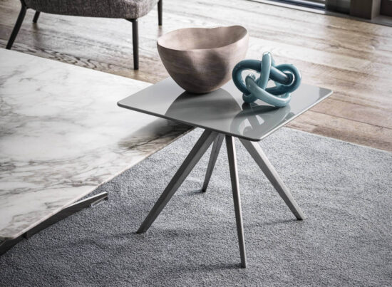 Flexform Zefiro Square Side Table LIFESTYLE 01