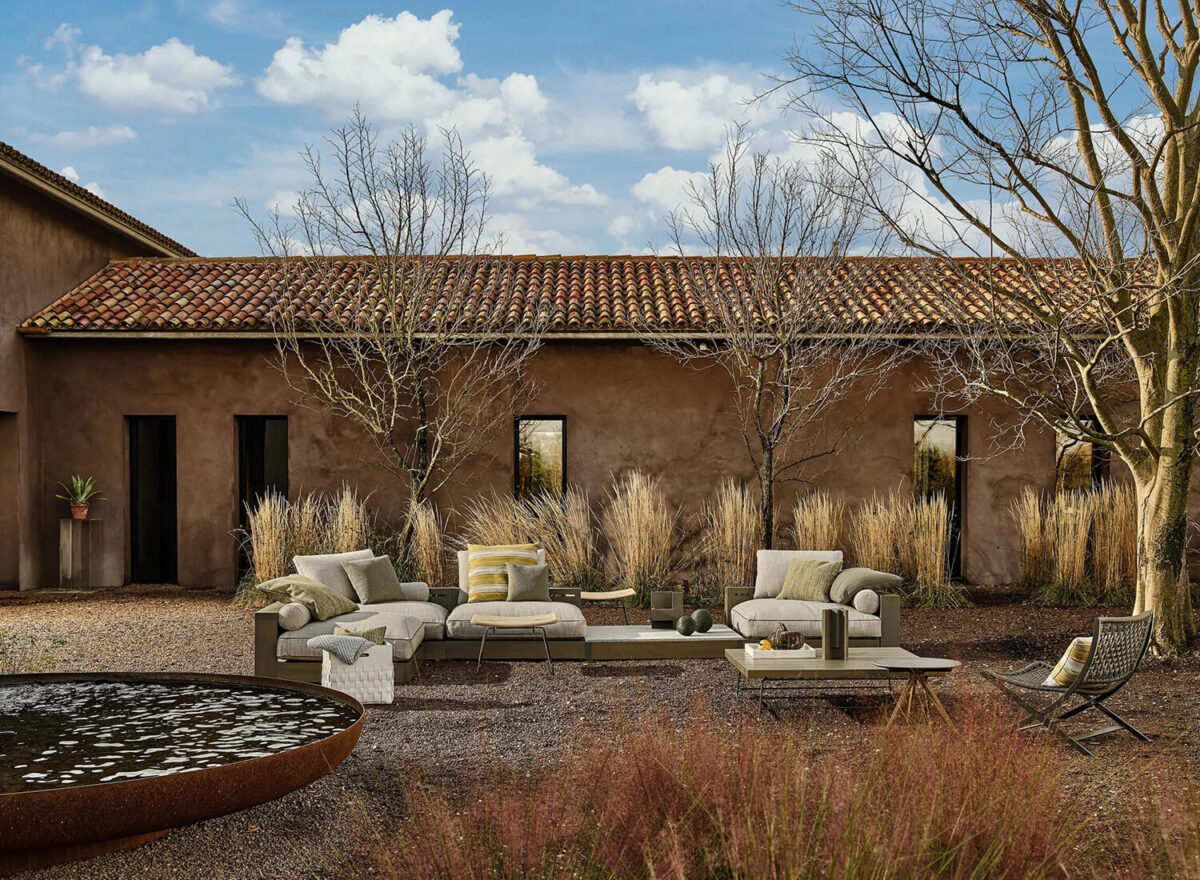 Flexform Hamptons Outdoor Sofa Modular LIFESTYLE 02