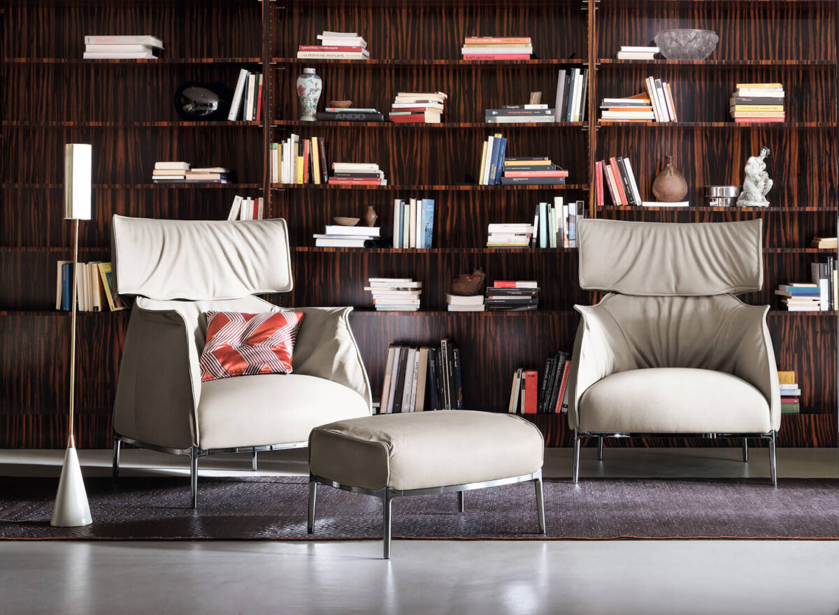 Poltrona Frau Archibald King Armchair LIFESTYLE 002