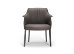 Poltrona Frau Archibald Large Dining Chair Metal Leg STILL LIFE 001