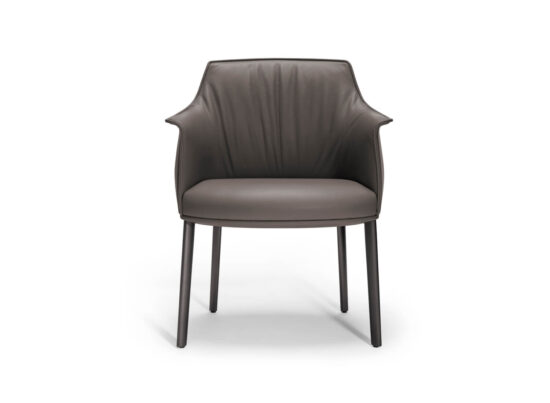 Poltrona Frau Archibald Large Dining Chair Metal Leg STILL LIFE 001