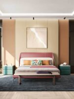 Poltrona Frau Coupe Bed fabric headboard LIFESTYLE 002