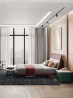 Poltrona Frau Coupe Bed fabric headboard LIFESTYLE 003