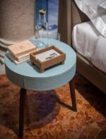 Poltrona Frau Fiorile with drawer bedside cabinet LIFESTYLE 001
