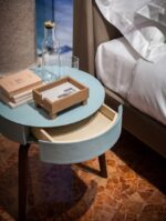 Poltrona Frau Fiorile with drawer bedside cabinet LIFESTYLE 002