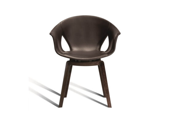Poltrona Frau Ginger Ale Dining Armchair Wood Legs STILL LIFE 001