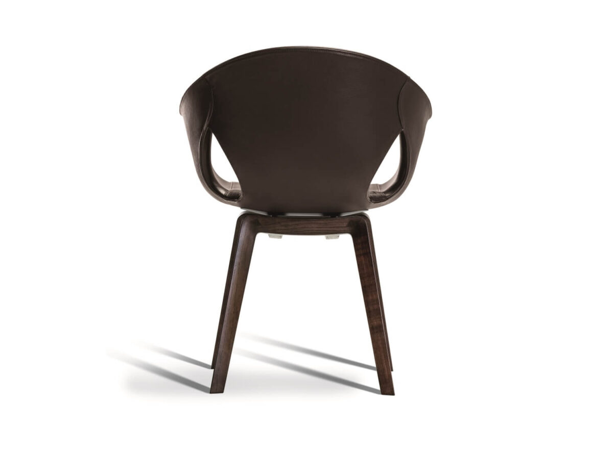 Poltrona Frau Ginger Ale Dining Armchair Wood Legs STILL LIFE 003