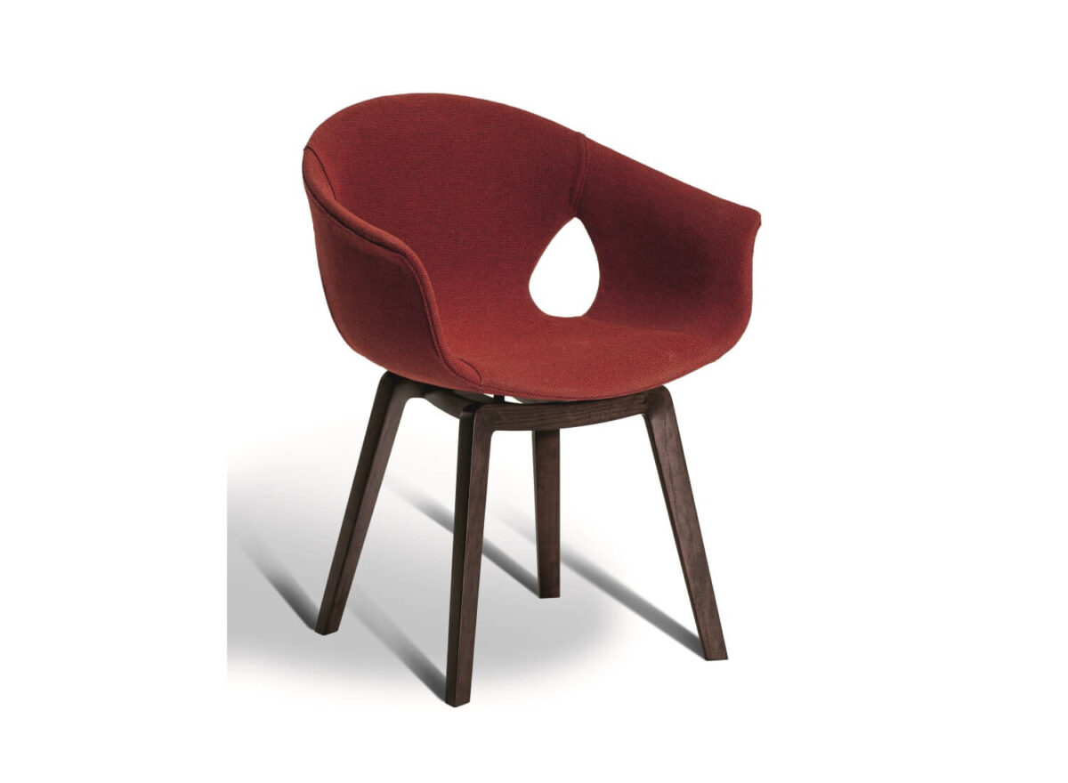 Poltrona Frau Ginger Ale Dining Armchair Wood Legs STILL LIFE 005