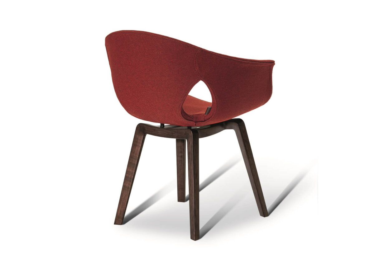 Poltrona Frau Ginger Ale Dining Armchair Wood Legs STILL LIFE 006