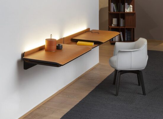 Poltrona Frau Iren Wall Mounted Desk LIFESTYLE 001