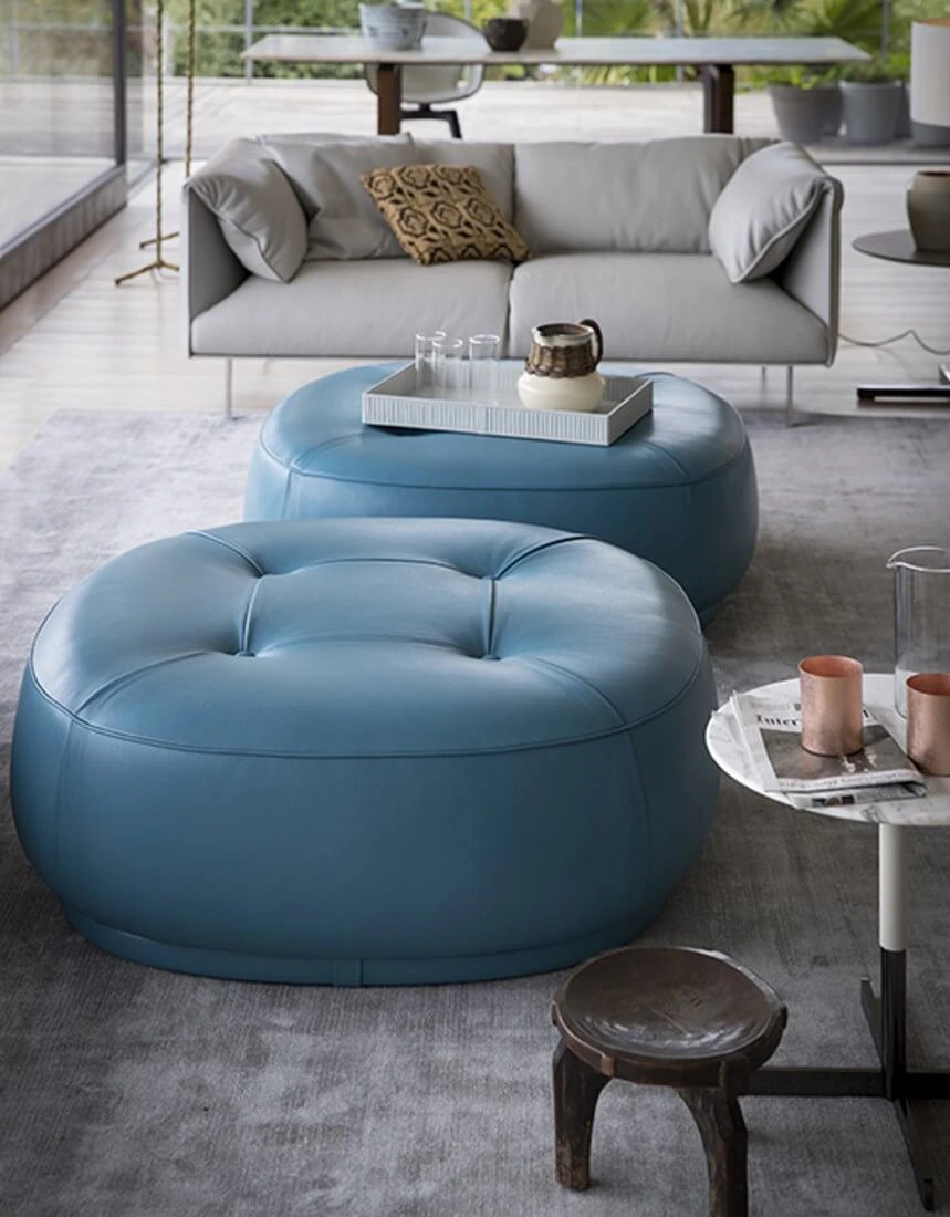 Poltrona Frau Lepli Ottoman Made in Italy