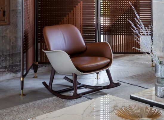 Poltrona Frau Martha Rocking Armchair LIFESTYLE 001