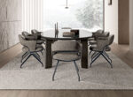 Flexform Alma Aluminium Base Indoor Dining Armchair LIFESTYLE 001