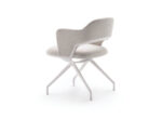 Flexform Alma Aluminium Base Indoor Dining Armchair STILL LIFE 04