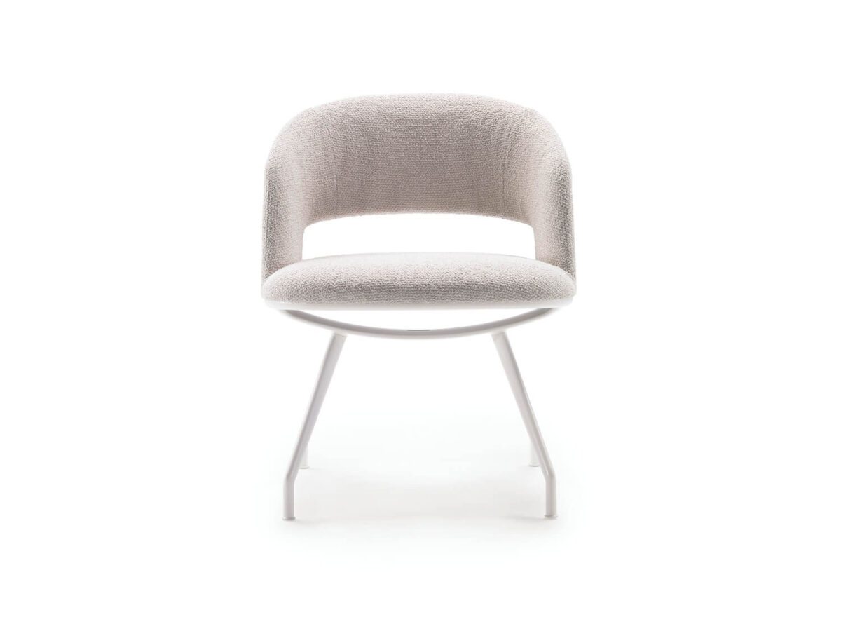 Flexform Alma Aluminium Base Indoor Dining Chair STILL LIFE 02